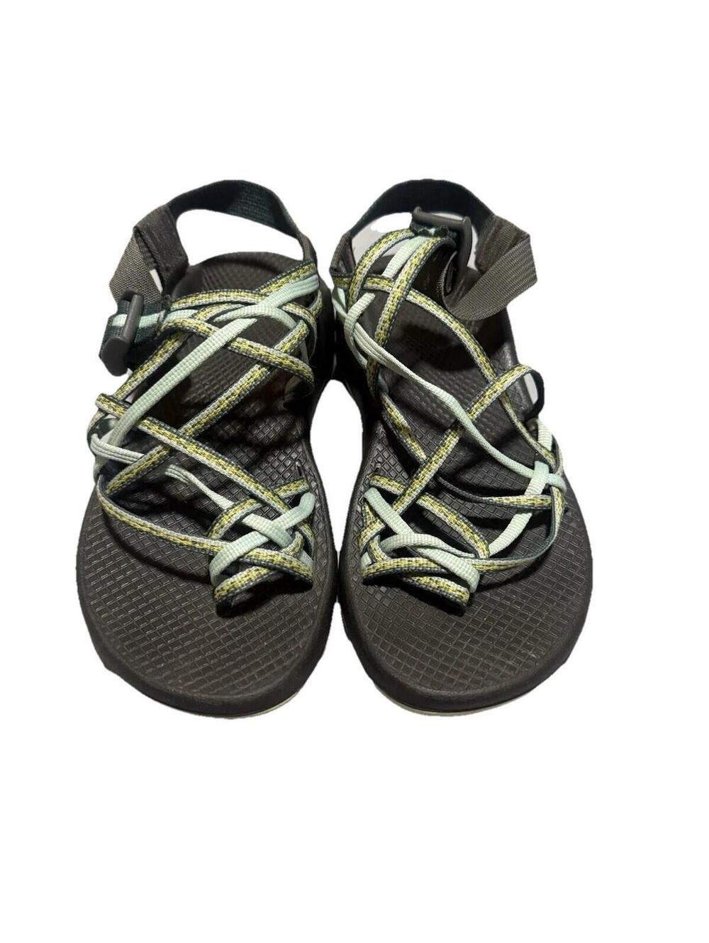 Chaco ZX/3 Stardust Comfort Sandals Women’s Stardust Teal and Yellow Size 8